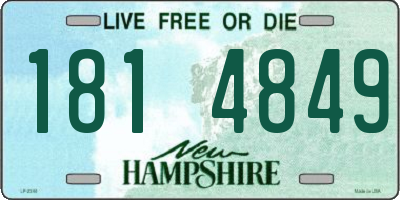 NH license plate 1814849