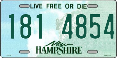 NH license plate 1814854