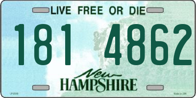 NH license plate 1814862