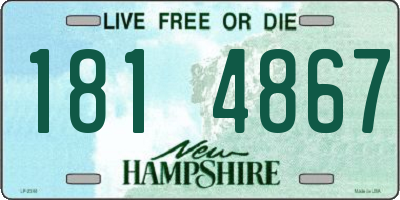 NH license plate 1814867