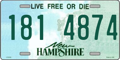 NH license plate 1814874