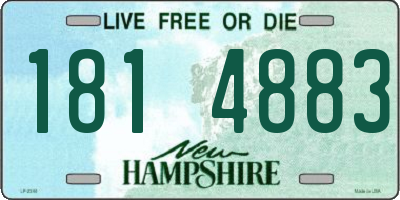 NH license plate 1814883
