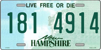 NH license plate 1814914