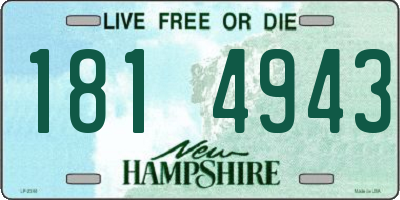 NH license plate 1814943