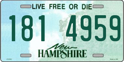 NH license plate 1814959