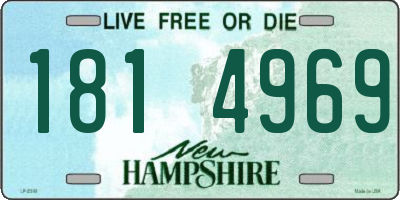 NH license plate 1814969