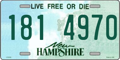 NH license plate 1814970