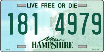 NH license plate 1814979