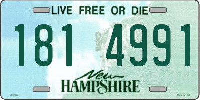 NH license plate 1814991