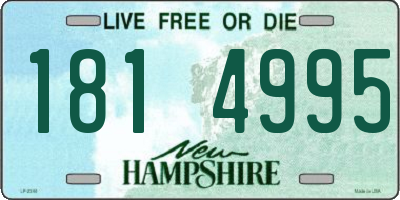 NH license plate 1814995
