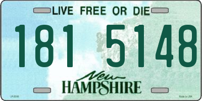 NH license plate 1815148