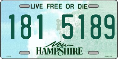 NH license plate 1815189