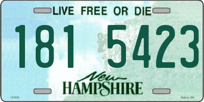 NH license plate 1815423