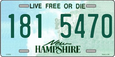 NH license plate 1815470