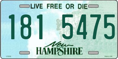 NH license plate 1815475
