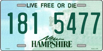 NH license plate 1815477