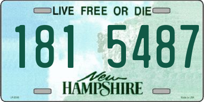 NH license plate 1815487