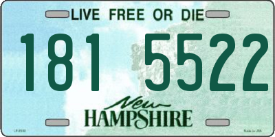NH license plate 1815522