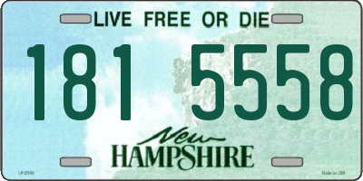 NH license plate 1815558