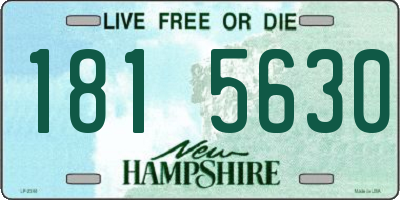 NH license plate 1815630
