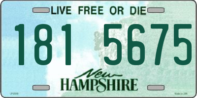 NH license plate 1815675