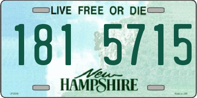 NH license plate 1815715