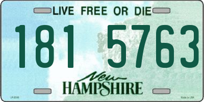 NH license plate 1815763