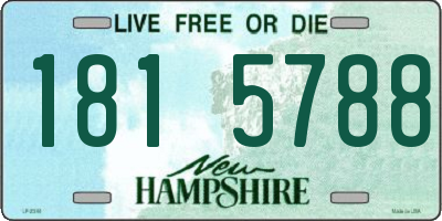 NH license plate 1815788