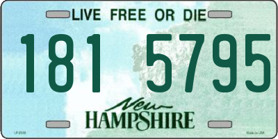 NH license plate 1815795