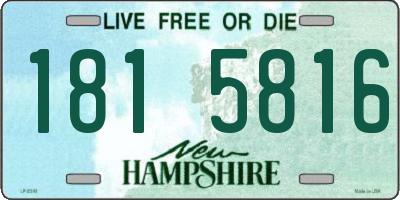 NH license plate 1815816
