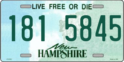 NH license plate 1815845