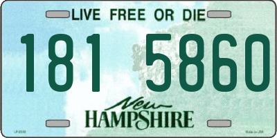 NH license plate 1815860
