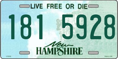 NH license plate 1815928