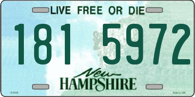 NH license plate 1815972
