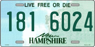 NH license plate 1816024
