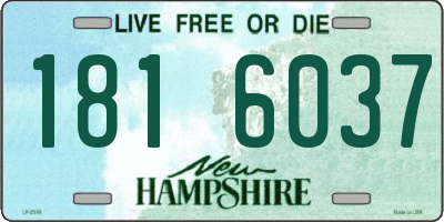 NH license plate 1816037