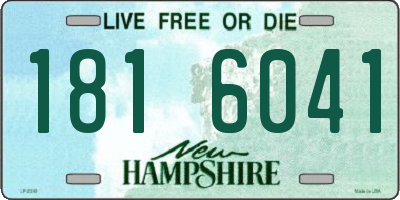 NH license plate 1816041