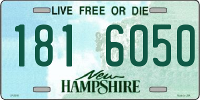 NH license plate 1816050