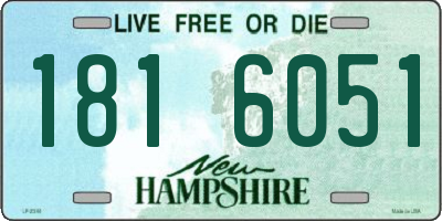 NH license plate 1816051