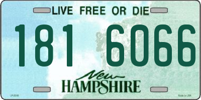 NH license plate 1816066