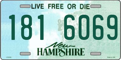 NH license plate 1816069