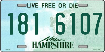 NH license plate 1816107