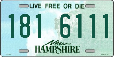 NH license plate 1816111