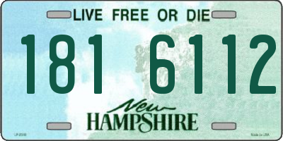 NH license plate 1816112