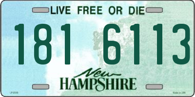 NH license plate 1816113