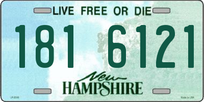 NH license plate 1816121