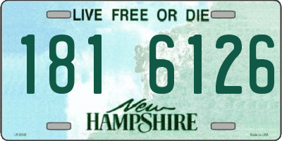 NH license plate 1816126