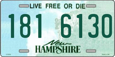NH license plate 1816130
