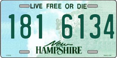 NH license plate 1816134