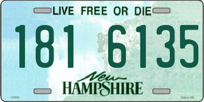 NH license plate 1816135